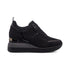 Sneakers nere da donna con suola interna 6 cm e strass Lora Ferres, Donna, SKU w014000749, Immagine 0